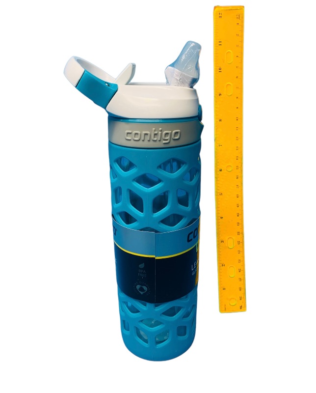 Photo 1 of 635052…contigo 20 oz. Leakproof glass sports bottle with autospout and carabiner 