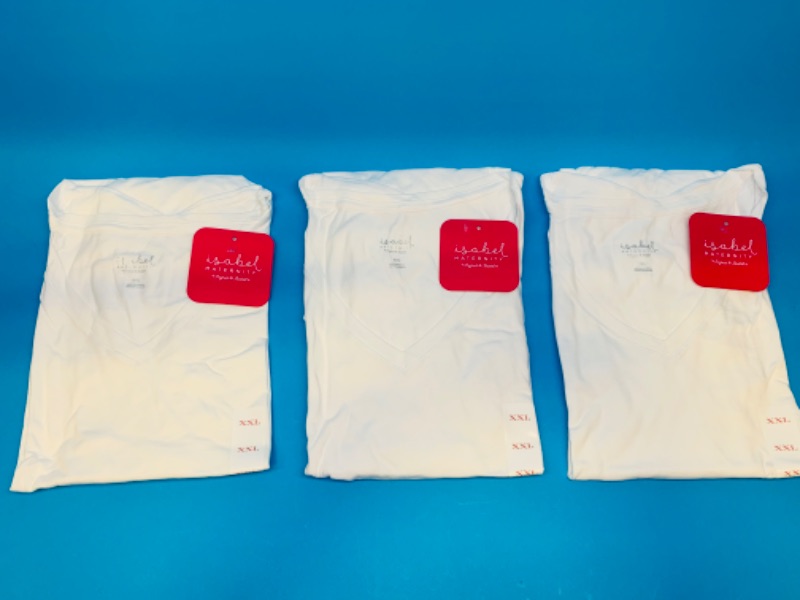 Photo 1 of 635274… 3 ladies maternity T-shirts size xxlarge 