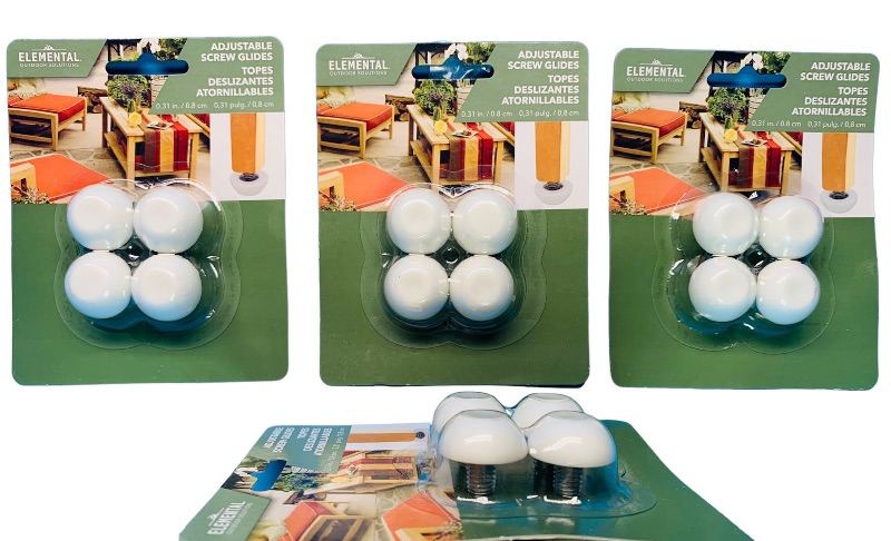 Photo 2 of 635357… 4 sets of 4 adjustable screw glides -16 total