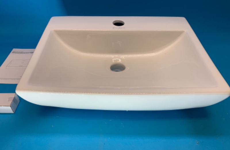 Photo 1 of 635437…returned never installed Swiss Madison 18” rectangle wall mount bathroom sink