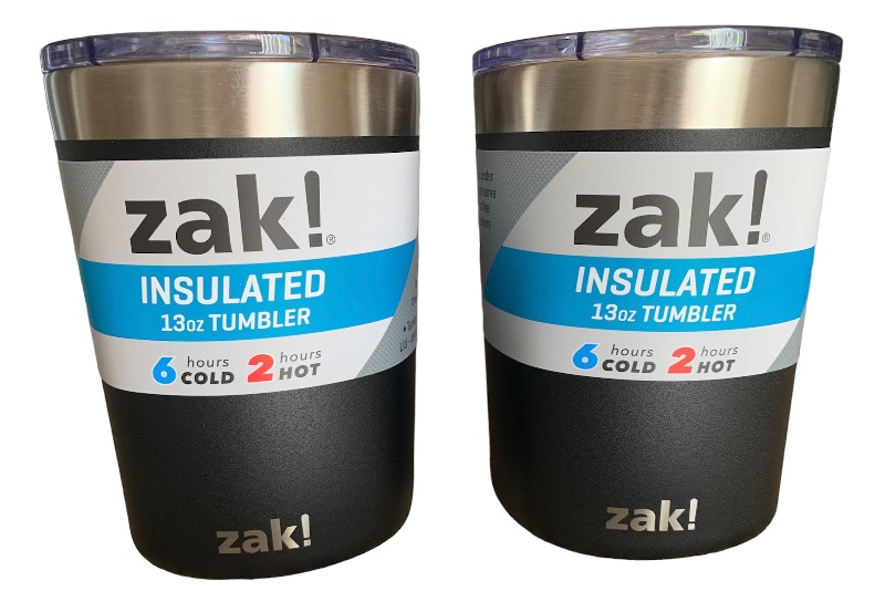 Photo 1 of 635479… 2 Zak! Insulated 13 oz tumblers 