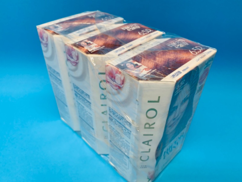 Photo 1 of 635593… 3 boxes of nice and easy hair color light radiant auburn color 