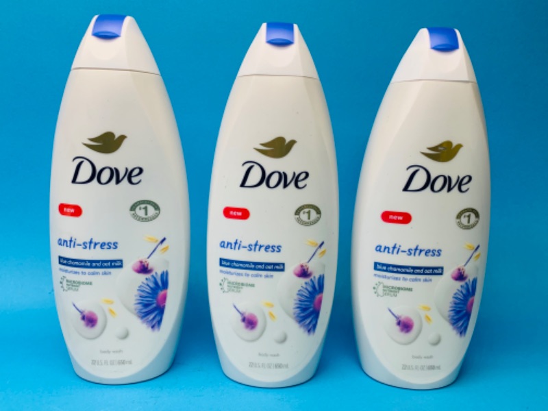 Photo 1 of 635629… 3 dove anti stress body wash 