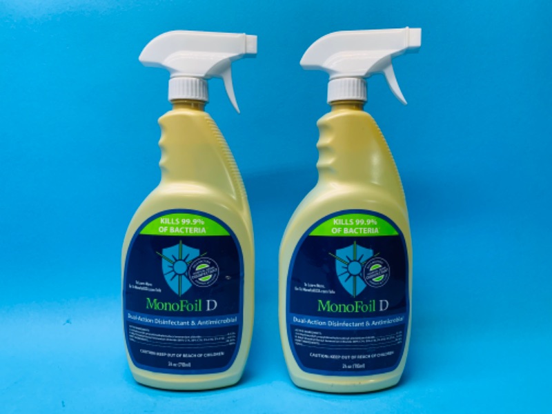 Photo 1 of 635670…2 disinfectant and antimicrobial spray cleaners 