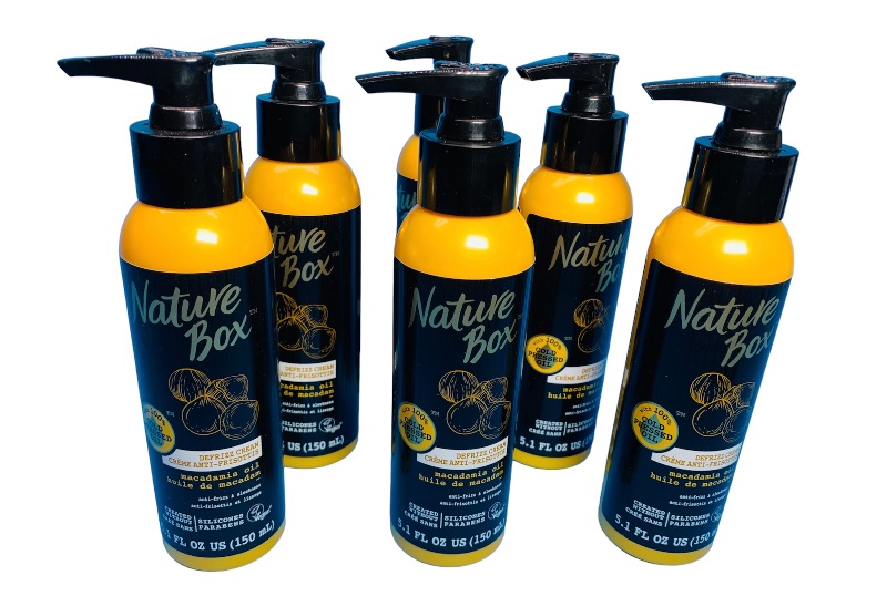 Photo 1 of 635679… 6 nature’s box macadamia oil defrizz hair cream 