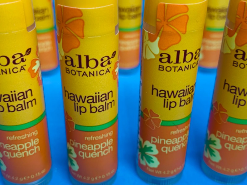 Photo 2 of 635684…15 alba botanical Hawaiian pineapple quench lip balm 