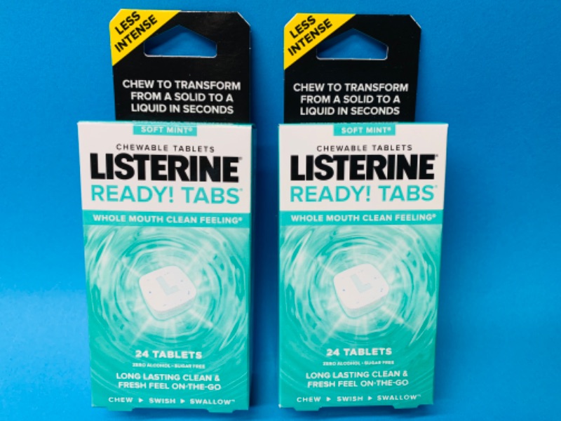 Photo 1 of 635698…48 Listerine ready tabs chew, swish, and swallow 