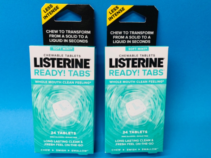 Photo 1 of 635706… 48 Listerine ready tabs chew, swish, and swallow 