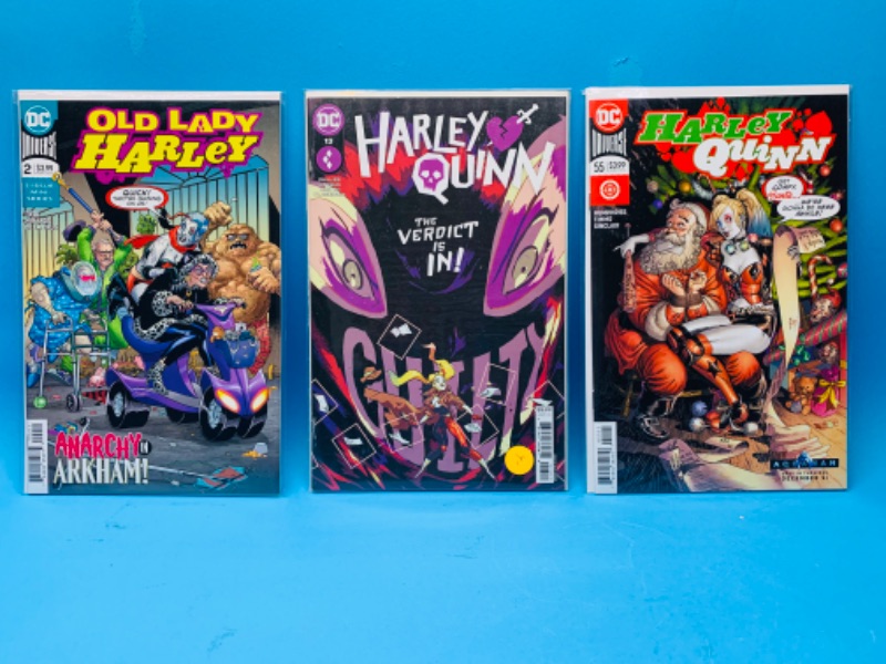 Photo 1 of 635818…3 Harley Quinn comics In plastic sleeves 