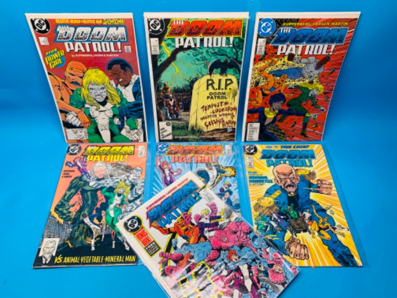 Photo 1 of 635830…7 vintage doom patrol comics In plastic sleeves 