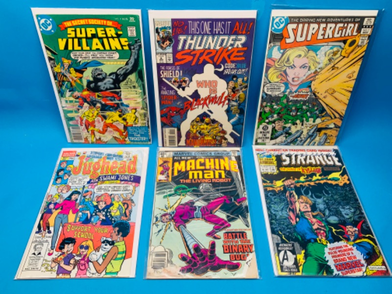 Photo 1 of 635853…6 vintage comics in plastic sleeves-some wear from age 