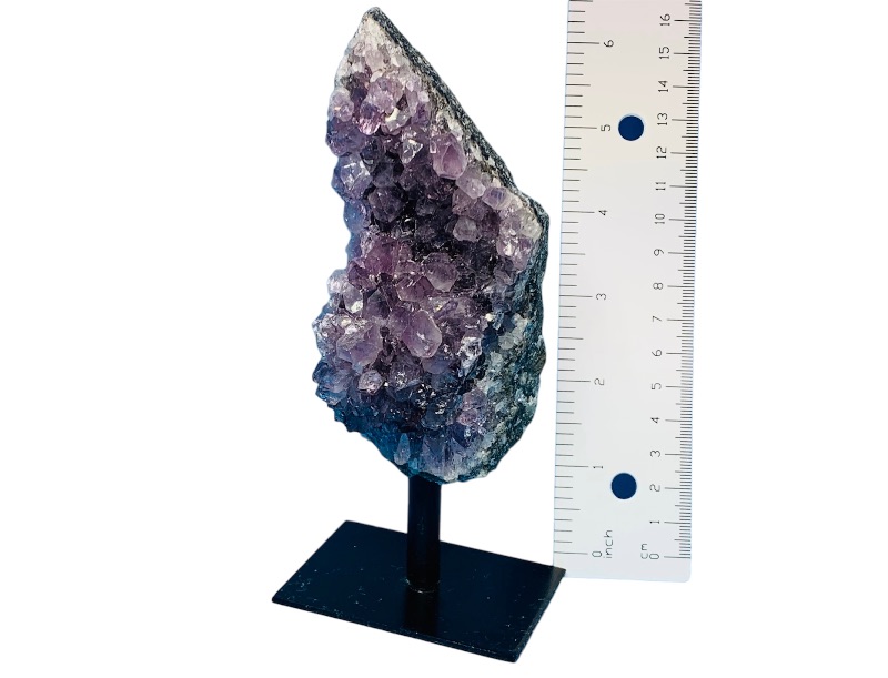 Photo 1 of 635896…6 inch tall amethyst crystal rock on stand