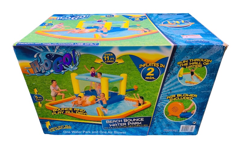 Photo 1 of 635927…  H2O GO 12 foot beach bounce water park air blower included 