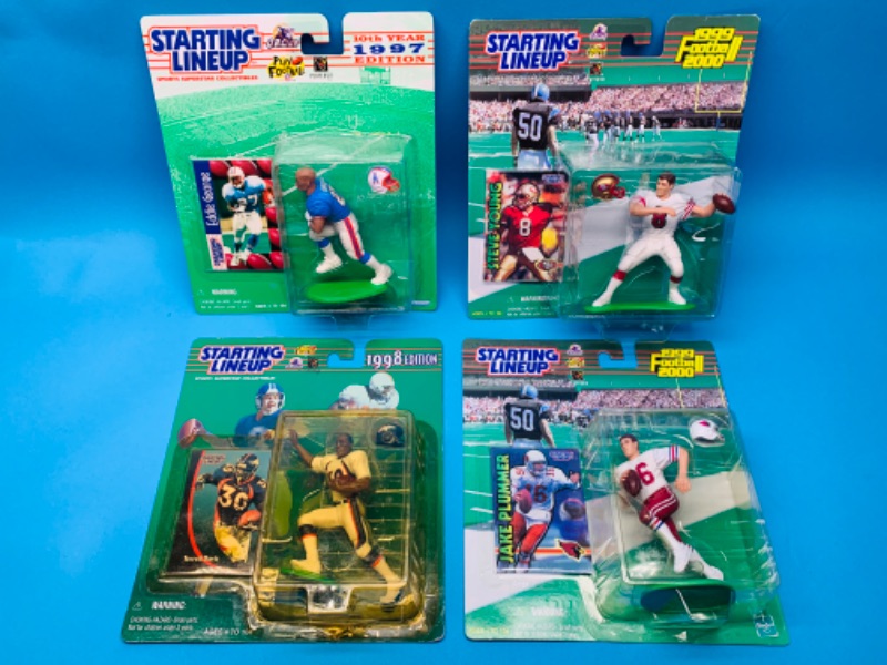 Photo 1 of 636023…4 vintage starting lineup football figures 