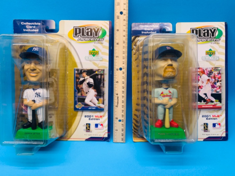 Photo 1 of 636025…2 vintage upper deck baseball bobble heads - McGwire and Jeter 