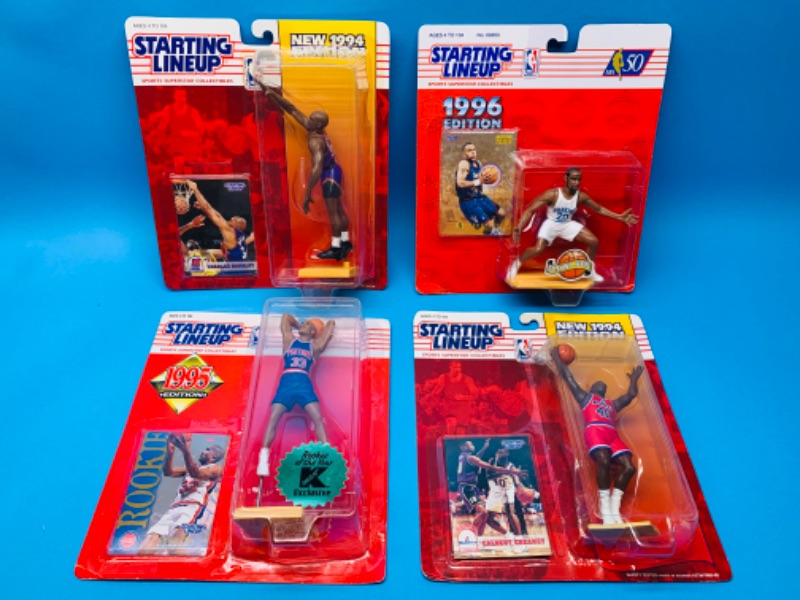 Photo 1 of 636026…4 vintage starting lineup basketball figures 