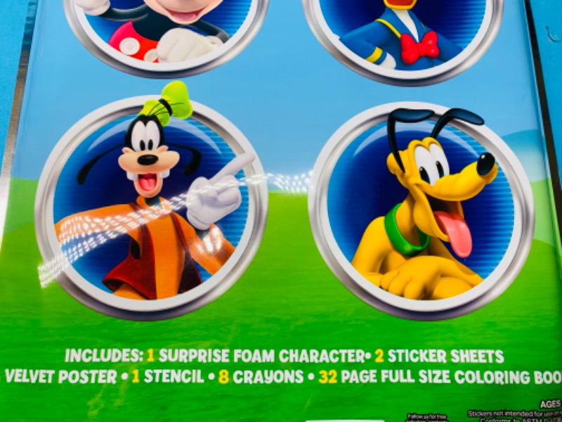 Photo 2 of 636182… 5 Disney Mickey Mouse play packs-includes coloring book, stickers, poster, crayons and more