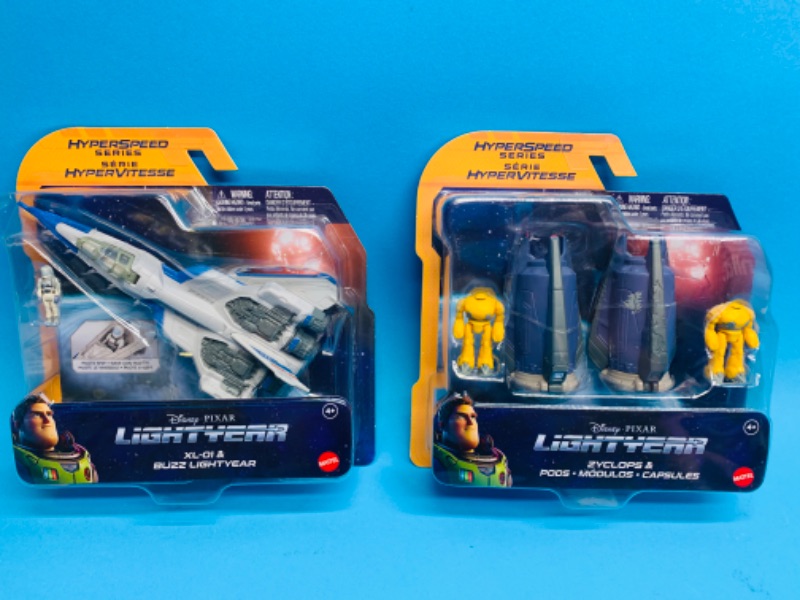 Photo 1 of 636268… 2 Disney lightyear hyperspeed series plane toys 