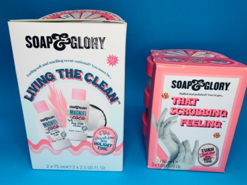 Photo 1 of 636373… Soap and Glory body scrub, wash, and lotion 