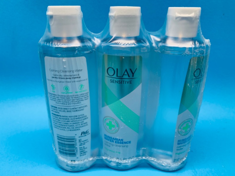 Photo 1 of 636379…3 Olay sensitive Hungarian essence calming cleansing water 
