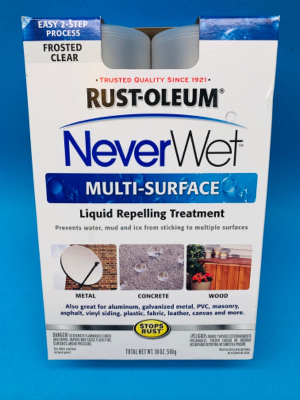 Photo 1 of 636386..,rustoleum never wet multi surface treatment 