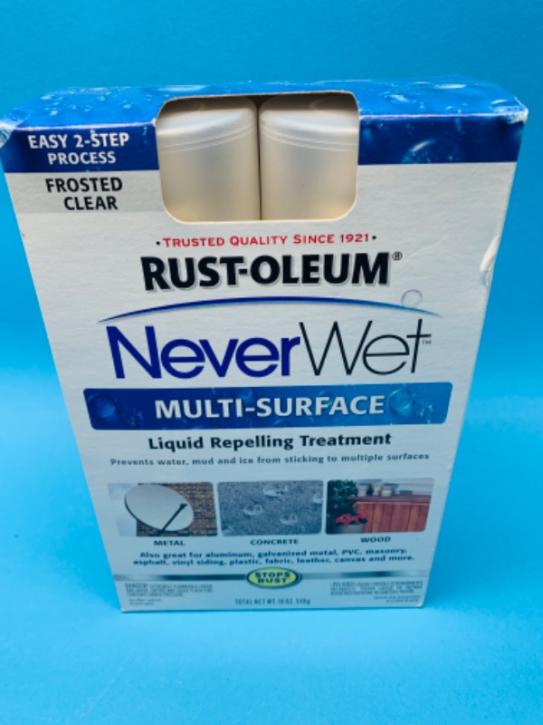 Photo 2 of 636386..,rustoleum never wet multi surface treatment 
