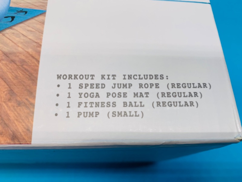 Photo 2 of 636419…workout kit includes jump rope, yoga mat, fitness ball and pump