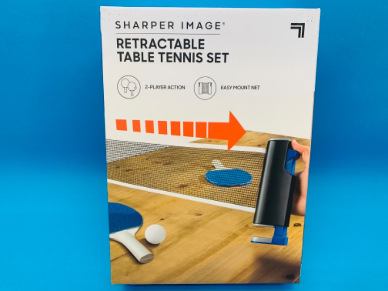Photo 1 of 636430…sharper image retractable table tennis set