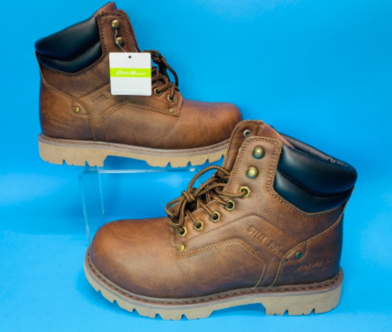 Photo 1 of 636438…Eddie Bauer size 9.5M steel toe workwear boots