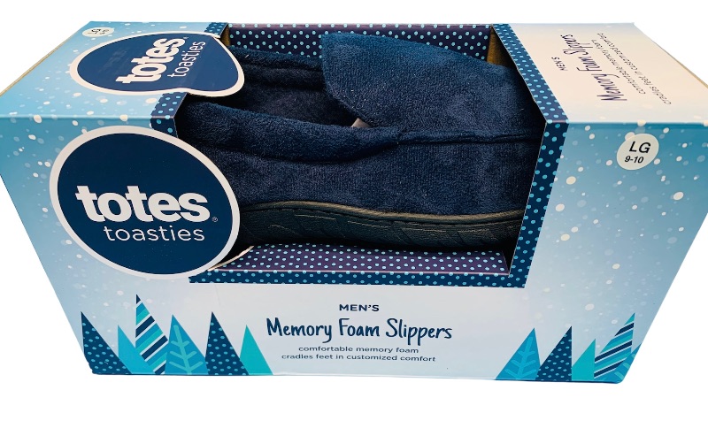 Photo 1 of 636500… men’s size X 9-10 memory foam slippers 