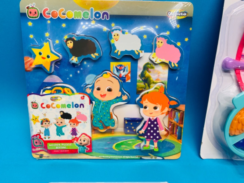 Photo 2 of 636519…toddler toys- cocomelon wooden puzzle, Mickey phone, and more