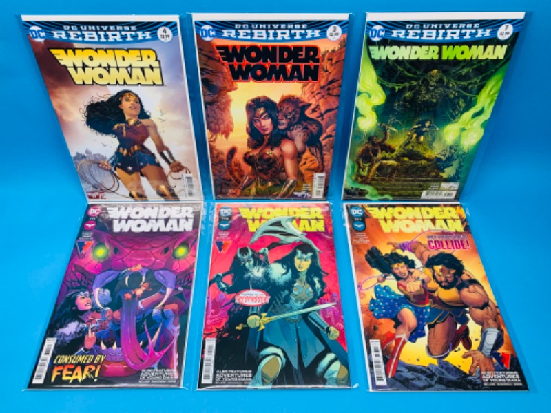 Photo 1 of 636740…6 Wonder Woman comics in plastic sleeves 