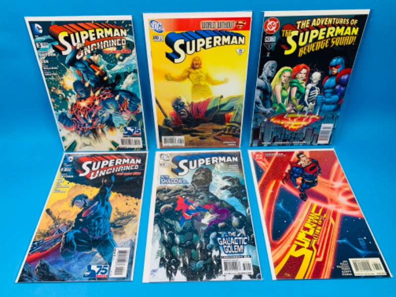 Photo 1 of 636744…6 Superman comics in plastic sleeves 