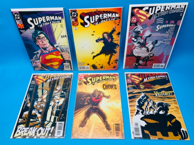 Photo 1 of 636746… 6 Superman comics in plastic sleeves 