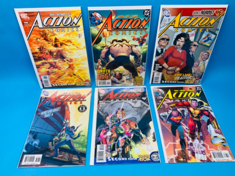 Photo 1 of 636750…6 action comics in plastic sleeves 