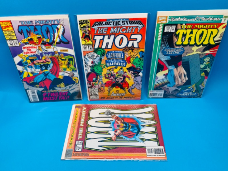 Photo 1 of 636757…4 older Thor comics in plastic sleeves 