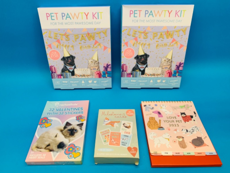 Photo 1 of 636783…pet  party kits, cards, and calendar 