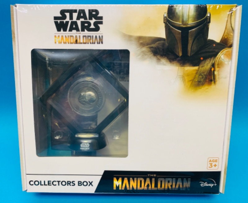 Photo 1 of 636796…Star Wars the Mandalorian collectors box- includes beanie, coin, crew socks, jumbo wall decal, and keychain 