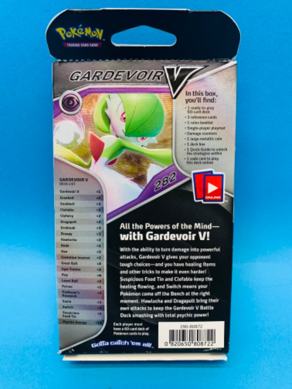 Photo 2 of 636799…Pokémon gardevoir V battle deck trading card game 