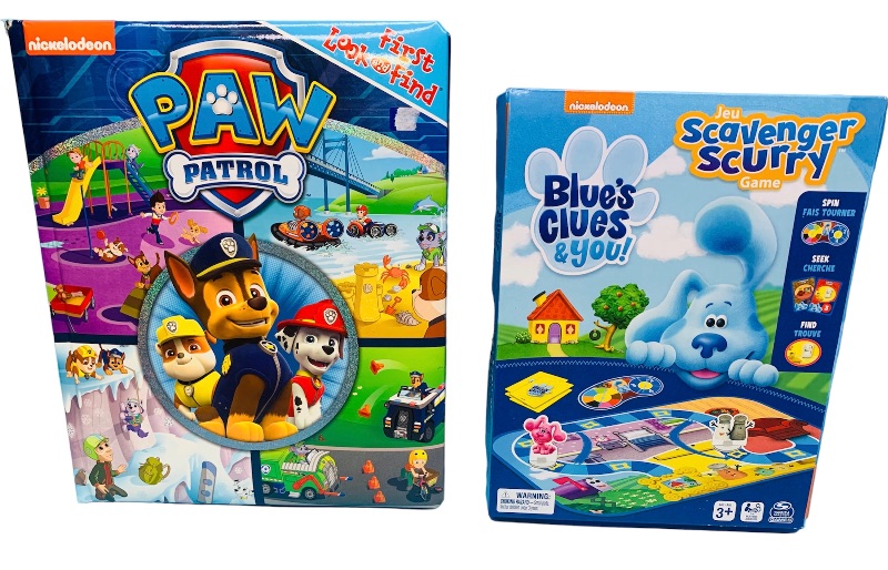 Photo 1 of 636978…Blues Clues game and Paw Patrol book