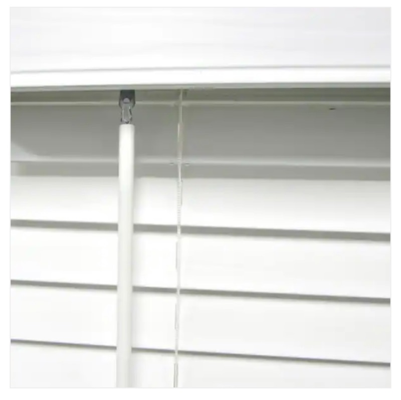 Photo 2 of 637097…  white 34”W x 72”H faux wood 2” room darkening window blinds hardware included 