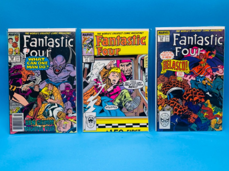 Photo 1 of 637112…3 vintage $.75 fantastic four comics in plastic sleeves 