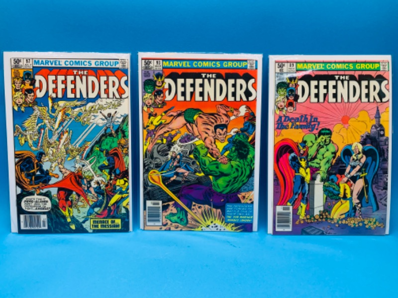 Photo 1 of 637115…3 vintage $.50 Defenders  comics in plastic sleeves 