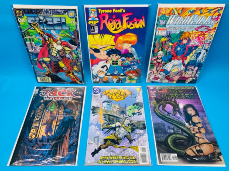 Photo 1 of 637132… 6 comics all #1’s in plastic sleeves 