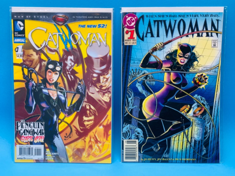 Photo 1 of 637134…  2 catwoman comics #1’s in plastic sleeves 