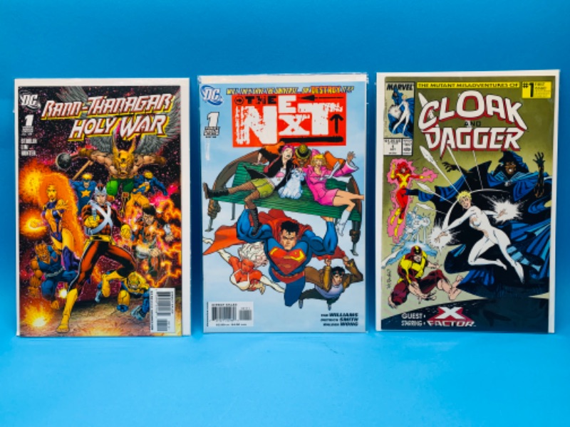 Photo 1 of 637135…3   comics all #1’s in plastic sleeves 