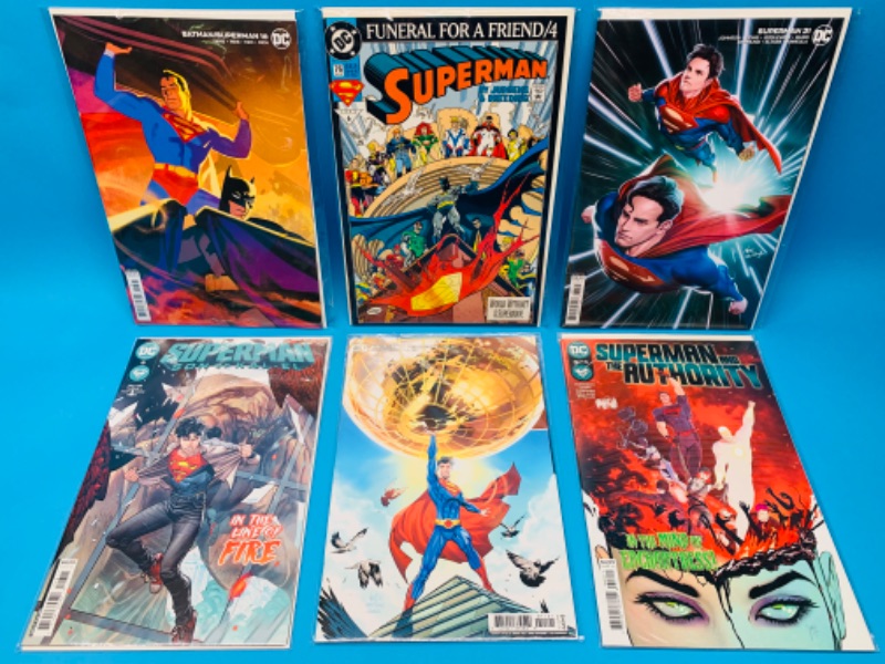 Photo 1 of 637154…6 Superman comics in plastic sleeves 