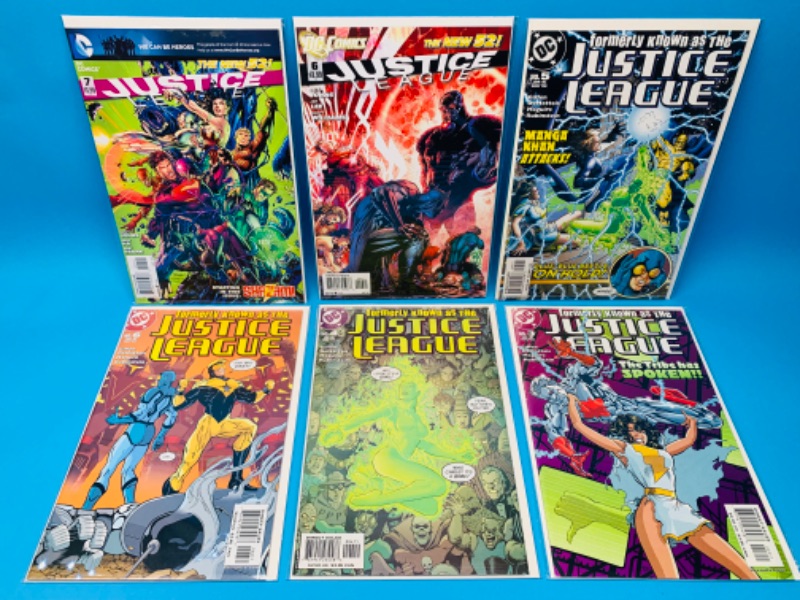 Photo 1 of 637161…6 justice league comics in plastic sleeves 