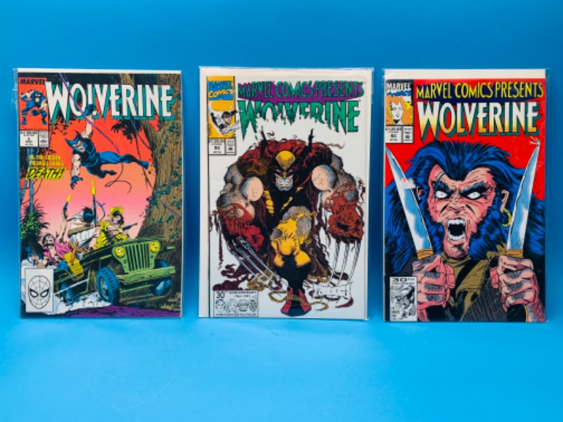 Photo 1 of 637171…3 Wolverine comics in plastic sleeves 