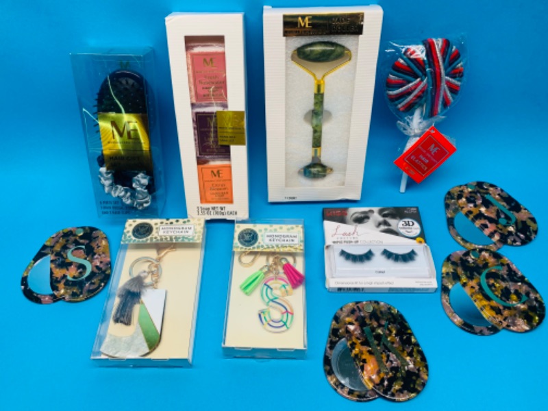 Photo 1 of 637177…hair gift set, soaps, jade roller, keychains, and mirrors 